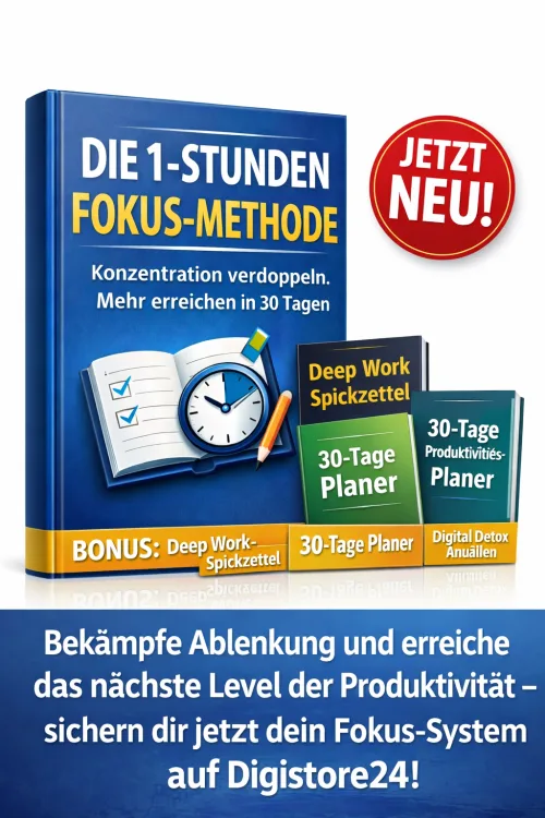 Produktbild Die 1-Stunden-Fokus-Methode