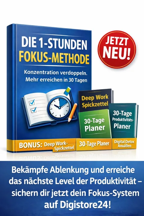 Produktbild Die 1-Stunden-Fokus-Methode