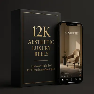 Produktbild 12K Aesthetic Luxury Reels mit PLR/MRR-Lizenz