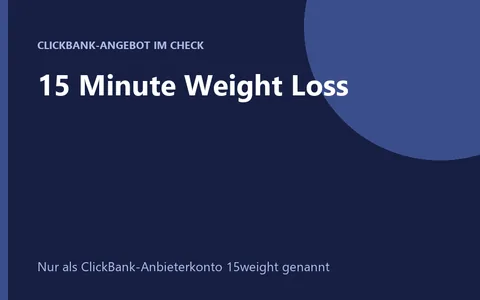 Hypnose-Audioprogramm 15 Minute Weight Loss