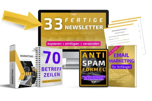 Produktbild 33 fertige Email-Vorlagen Newsletter-Bundle