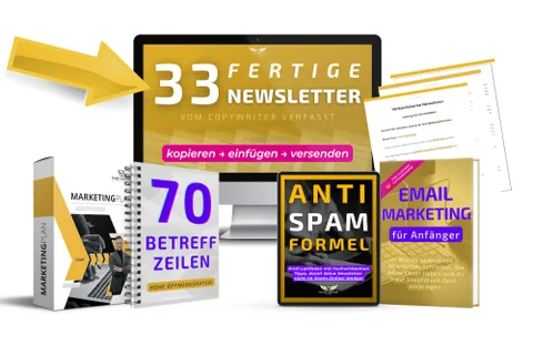 Produktbild 33 fertige Email-Vorlagen Newsletter-Bundle
