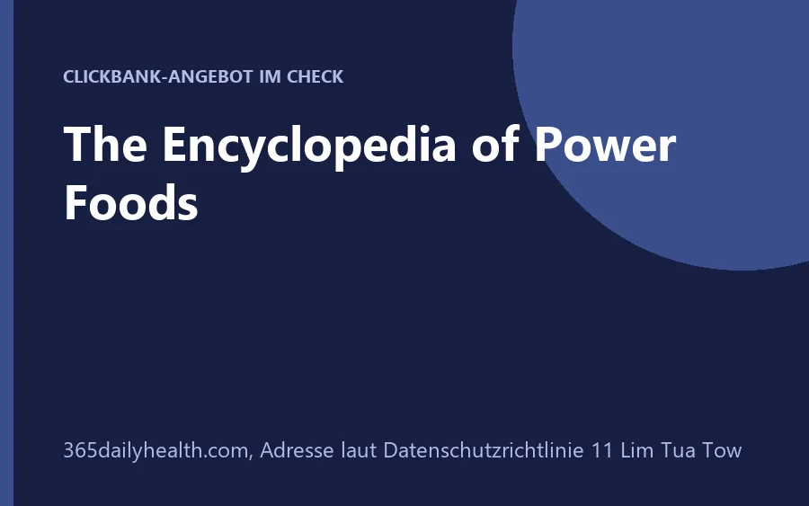 Produktbild The Encyclopedia of Power Foods