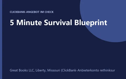 Kursseite 5 Minute Survival Blueprint