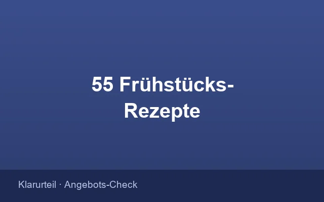 Bestellformular der Gratis-Aktion 55 leckere Frühstücks-Rezepte