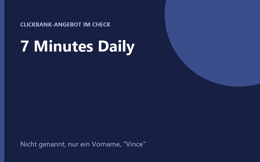 7 Minutes Daily Online-Einkommenssystem