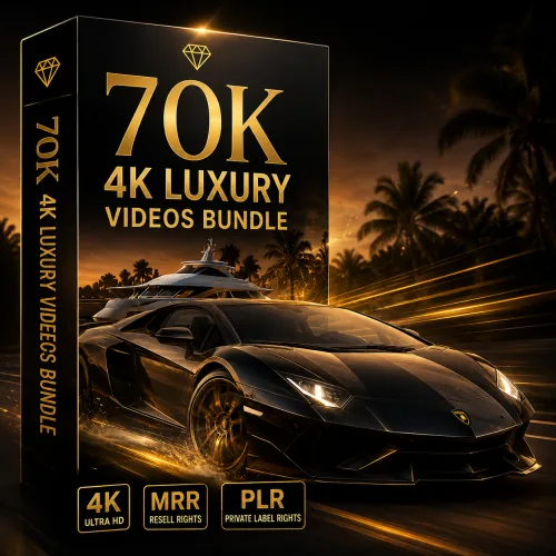 Platzhalterbild für das 70K 4K Luxury Videos Bundle mit PLR Lizenz