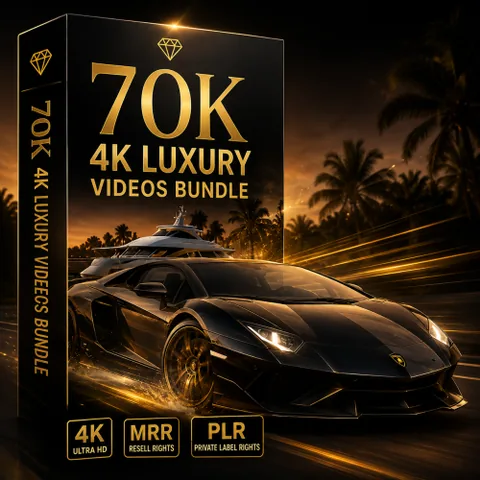 Platzhalterbild für das 70K 4K Luxury Videos Bundle mit PLR Lizenz