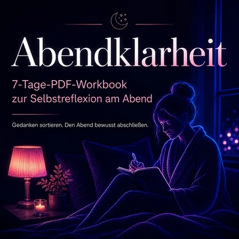 PDF-Workbook Abendklarheit fuer die Abendroutine
