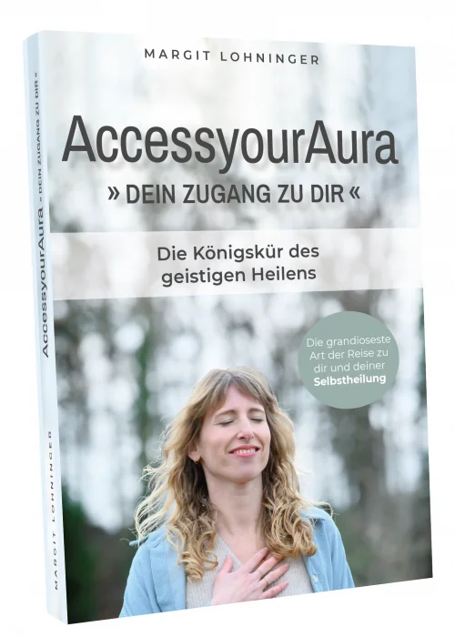Buchcover AccessyourAura Dein Zugang zu dir von Margit Lohninger