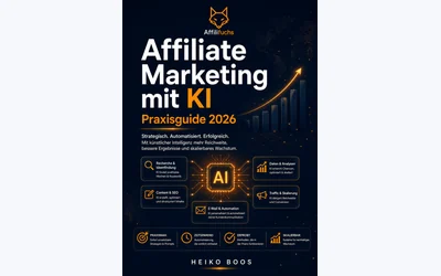 Titelbild des E-Books Affiliate Marketing mit KI Praxisguide von Heiko Boos