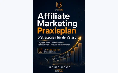 Titelbild des E-Books Affiliate Marketing Praxisplan von Heiko Boos