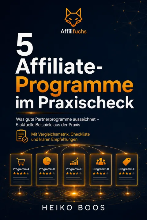 E-Book 5 Affiliate-Programme im Praxischeck von Affilifuchs