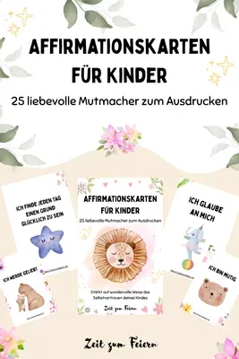 Produktbild 25 Affirmationskarten für Kinder (PDF zum Ausdrucken)