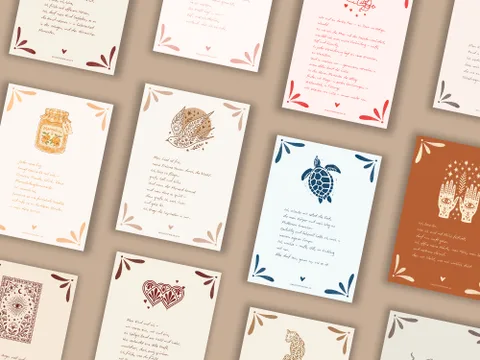 Produktbild Affirmationskarten Holistisch Mama