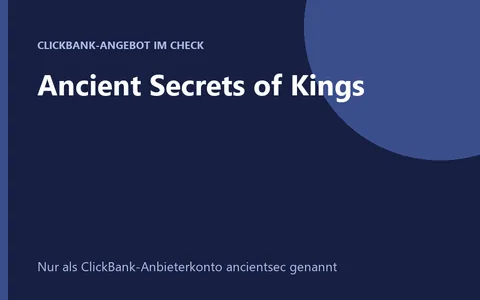 Produktbild Kurs Ancient Secrets of Kings