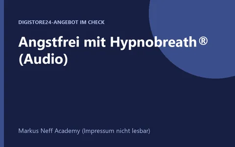 Audio-Session Angstfrei mit Hypnobreath von Markus Neff