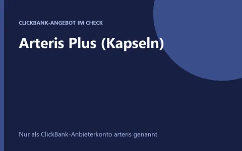 Produktbild Nahrungsergänzung Arteris Plus