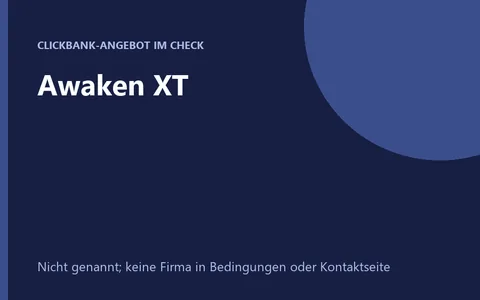 Awaken XT Zirbeldrüsen-Ergänzung Flasche
