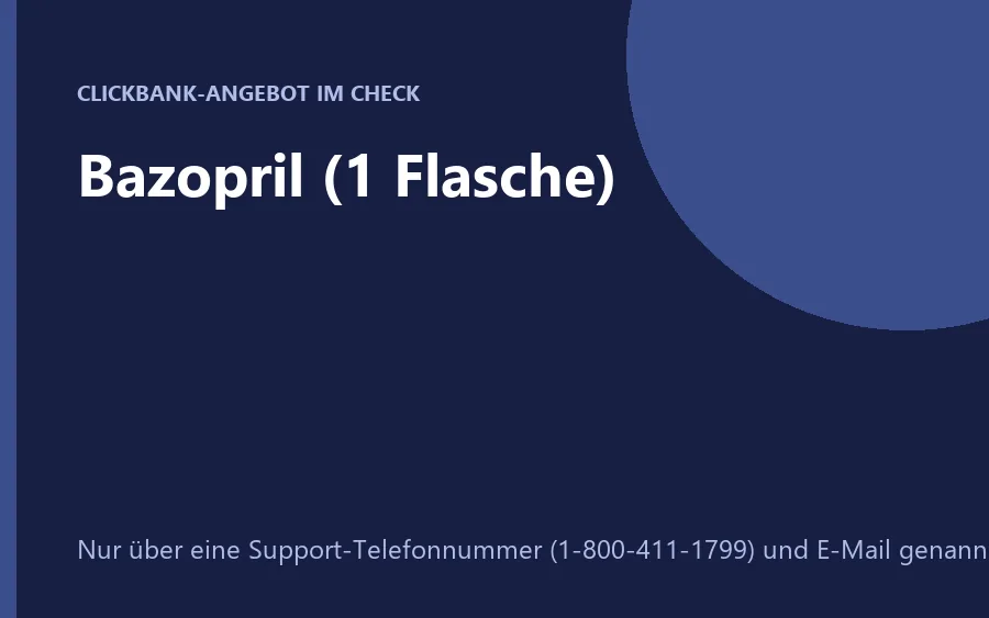 Produktbild einer Bazopril-Flasche