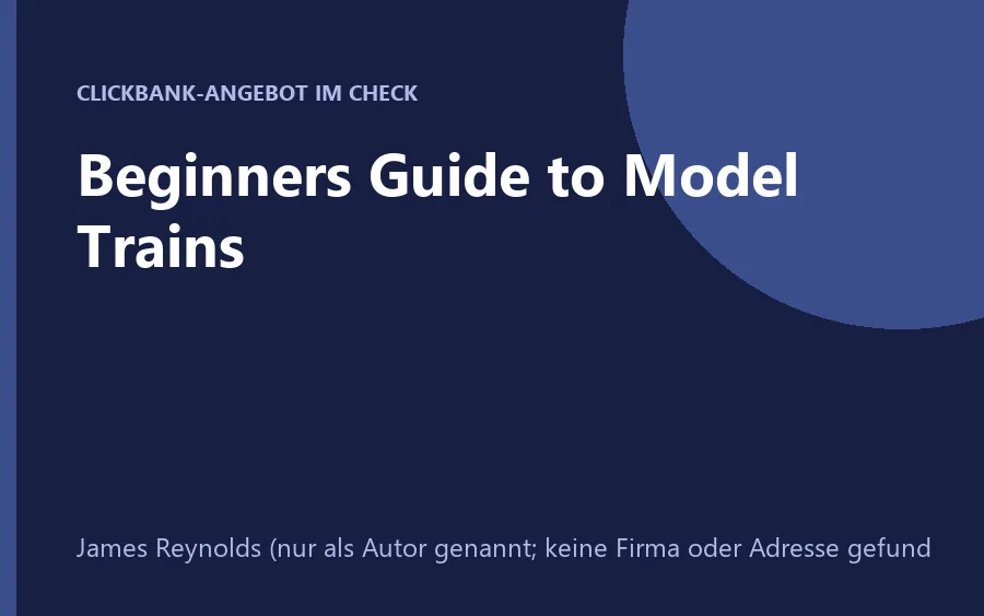 Produktbild E-Book und Mitgliedschaft Beginners Guide to Model Trains