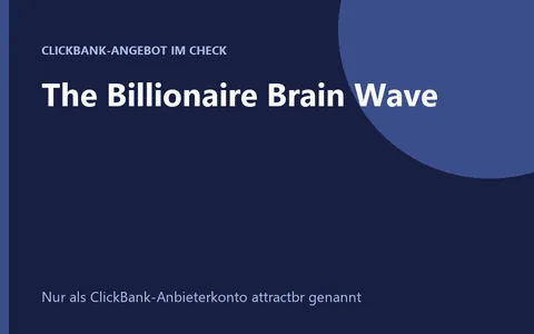 Produktbild The Billionaire Brain Wave