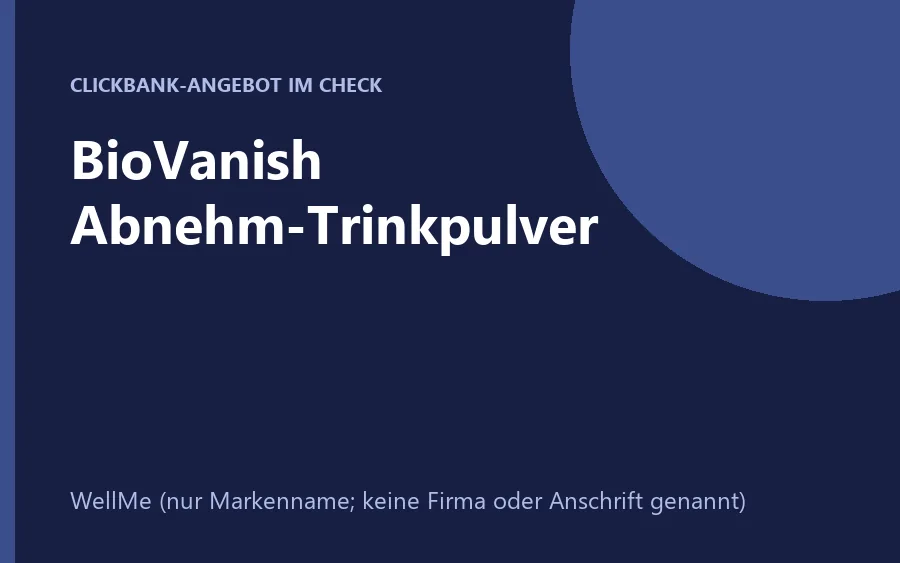 Produktbild von BioVanish Kakao-Trinkpulver