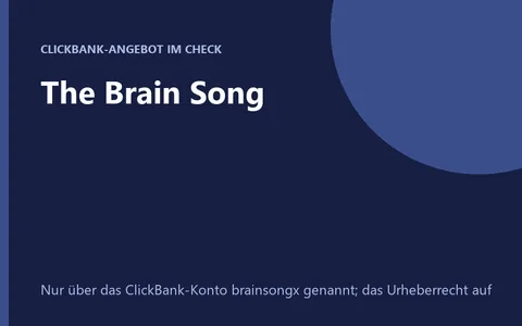 Titelbild der digitalen Audiodatei The Brain Song