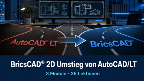 Vorschaubild BricsCAD 2D Umstieg von AutoCAD Video-Kurs