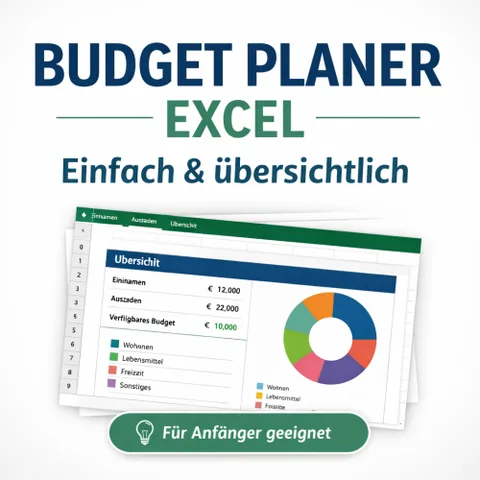 Produktbild Budget Planer Excel (Haushaltsbuch-Vorlage)