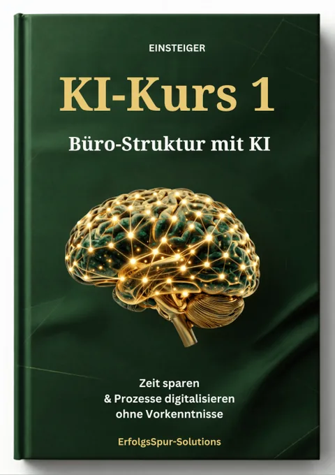 Cover des Workbooks Büro-Struktur mit KI für Einsteiger