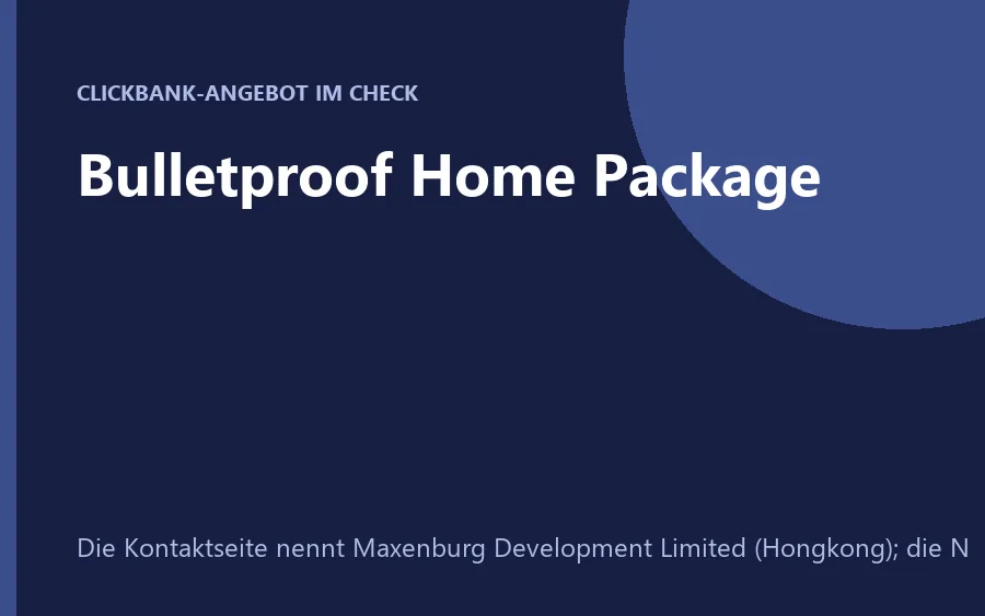 Bulletproof Home Package