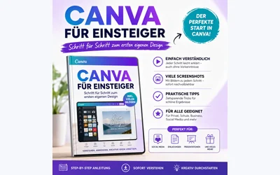 Produktbild des digitalen Guides Canva für Einsteiger von Jaqueline Osterkorn