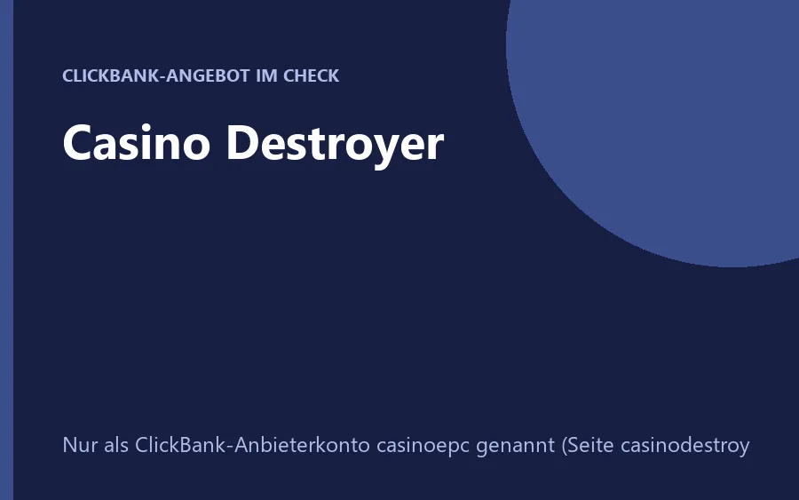 Produktbild Casino Destroyer