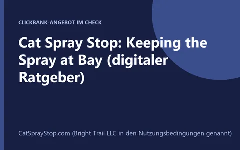 Produktbild Cat Spray Stop Ratgeber