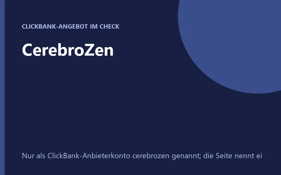 Produktbild des Nahrungsergänzungsmittels CerebroZen als Tropfen