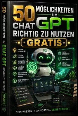 Produktbild Chat GPT: 50 Möglichkeiten es zu nutzen (E-Book)