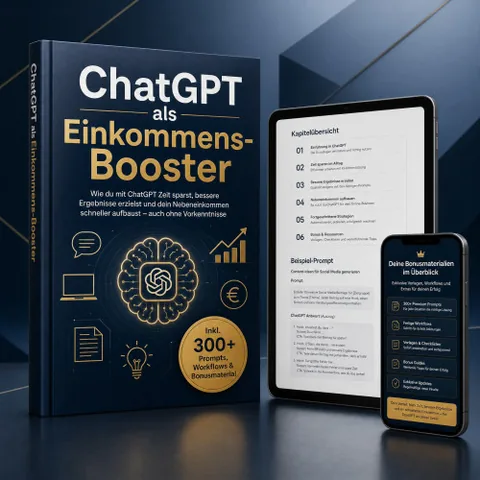 Cover des E-Books ChatGPT als Einkommens-Booster