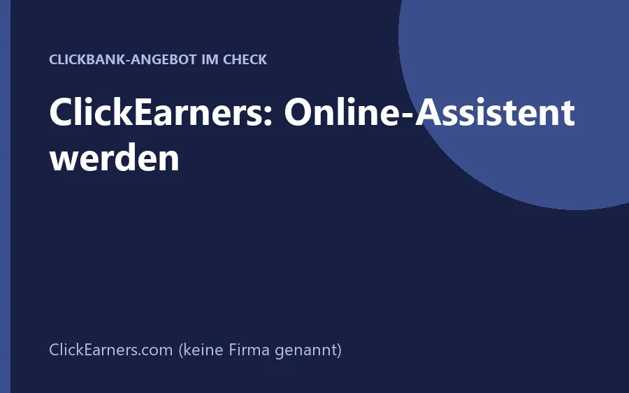 ClickEarners Leitfaden für Online-Assistenz von zu Hause