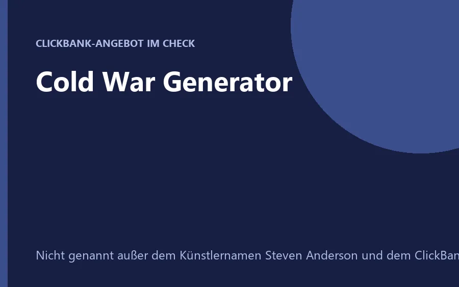 Produktbild Cold War Generator
