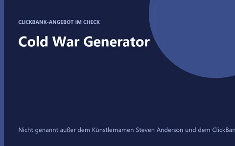 Produktbild Cold War Generator