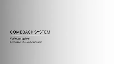 Produktbild Comeback System (nach Kreuzbandriss zurück auf den Platz)