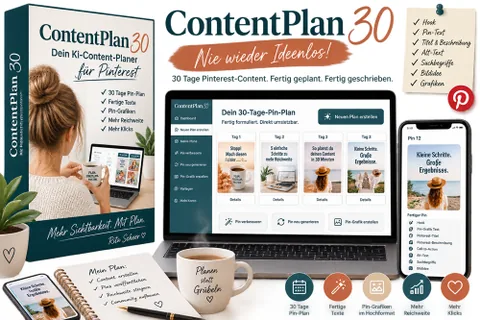 Produktbild Software ContentPlan 30 für Pinterest