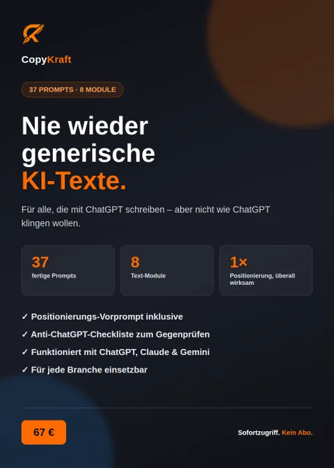 Produktbild 37 KI-Prompts von Copykraft