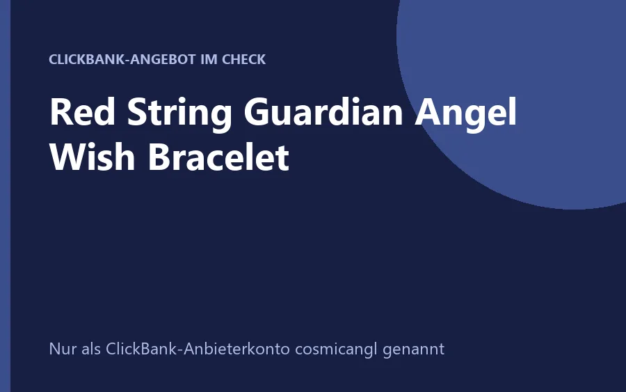 Produktbild rotes Schutzengel-Armband