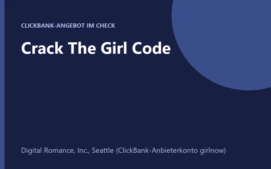Seite des Dating-Programms Crack The Girl Code