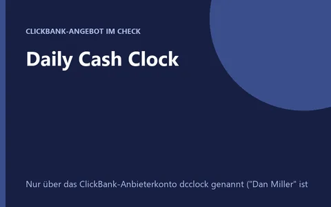 Produktbild Trading-Kurs Daily Cash Clock