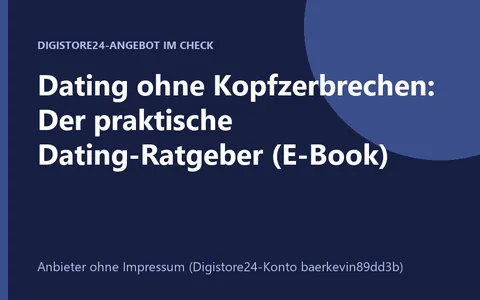 Platzhalter für das E-Book Dating ohne Kopfzerbrechen
