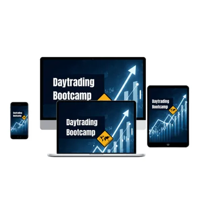 Titelbild des Daytrading Bootcamp Onlinekurses von unaufschiebbar.de