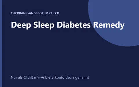 Produktbild Deep Sleep Diabetes Remedy